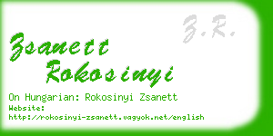zsanett rokosinyi business card